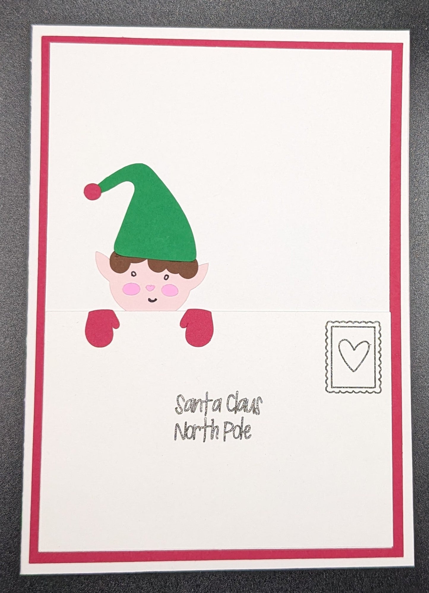 Elf Letter to Santa Cardstock Card