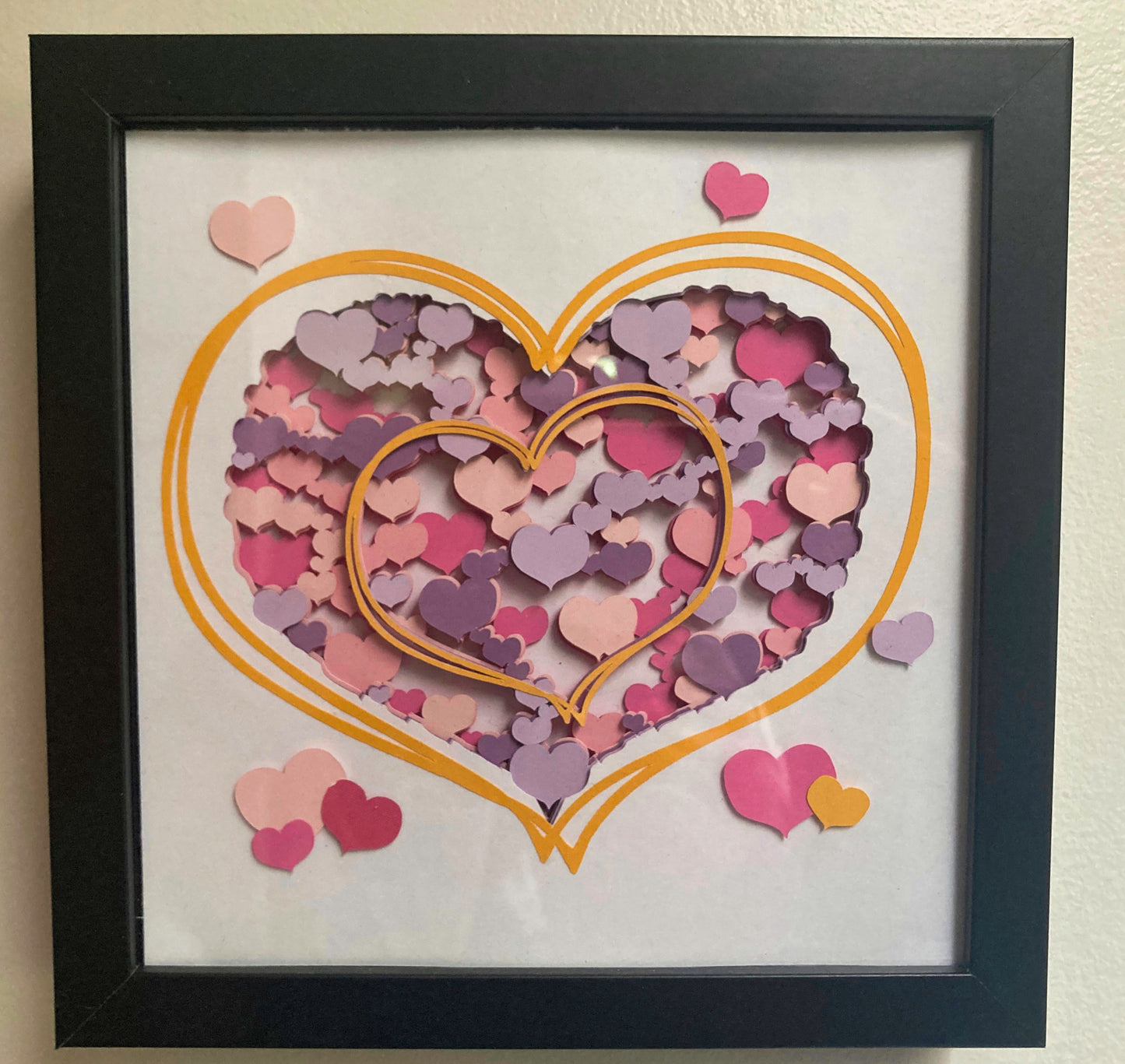 Hearts in Hearts Shadow Box