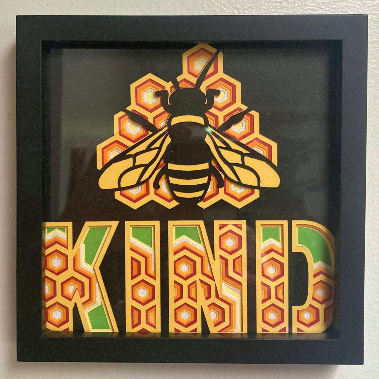 Bee Kind Shadow Box