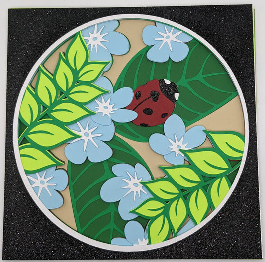 Ladybug Shadow Box