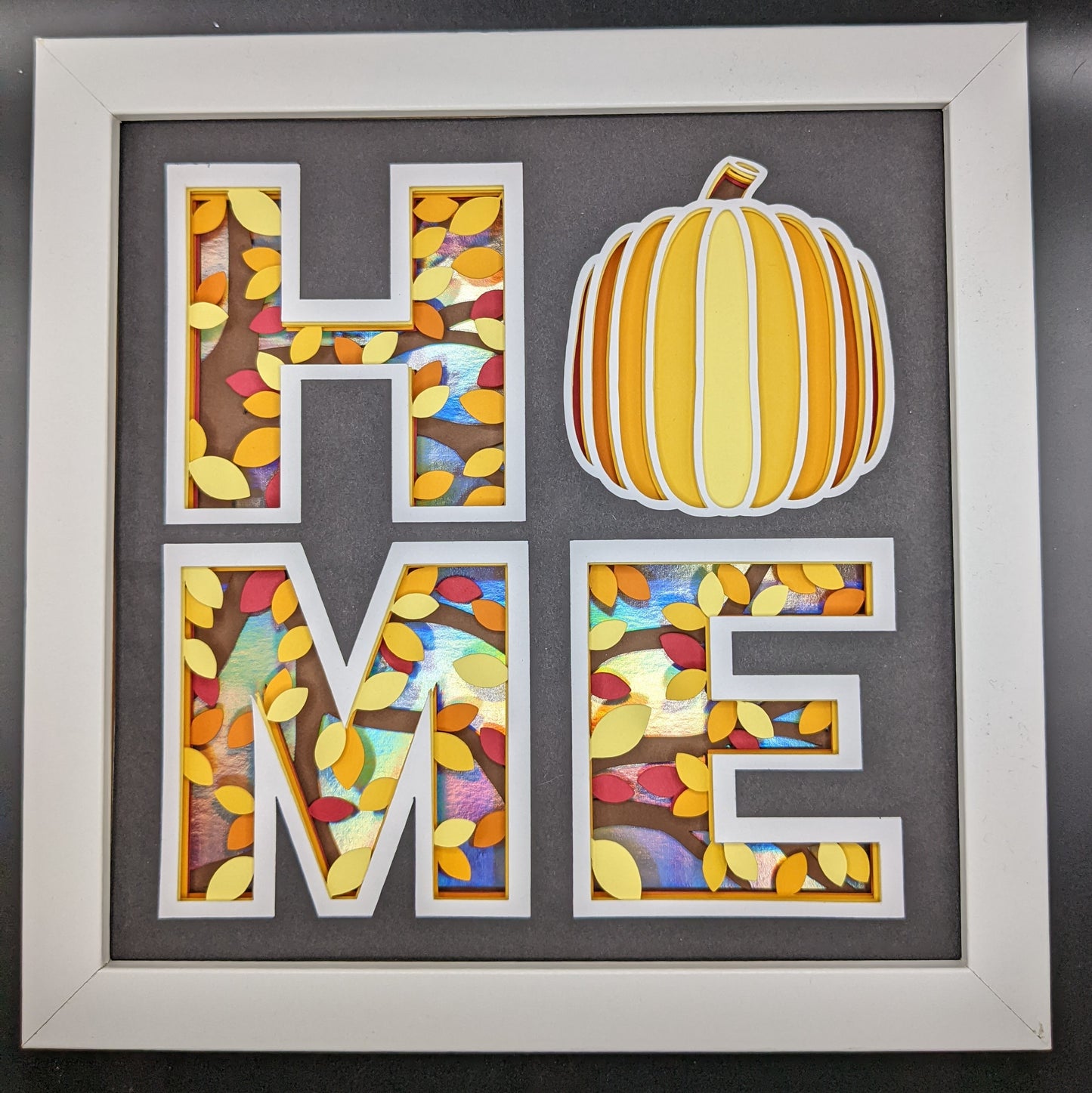 "Home" Shadow Box Seasonal