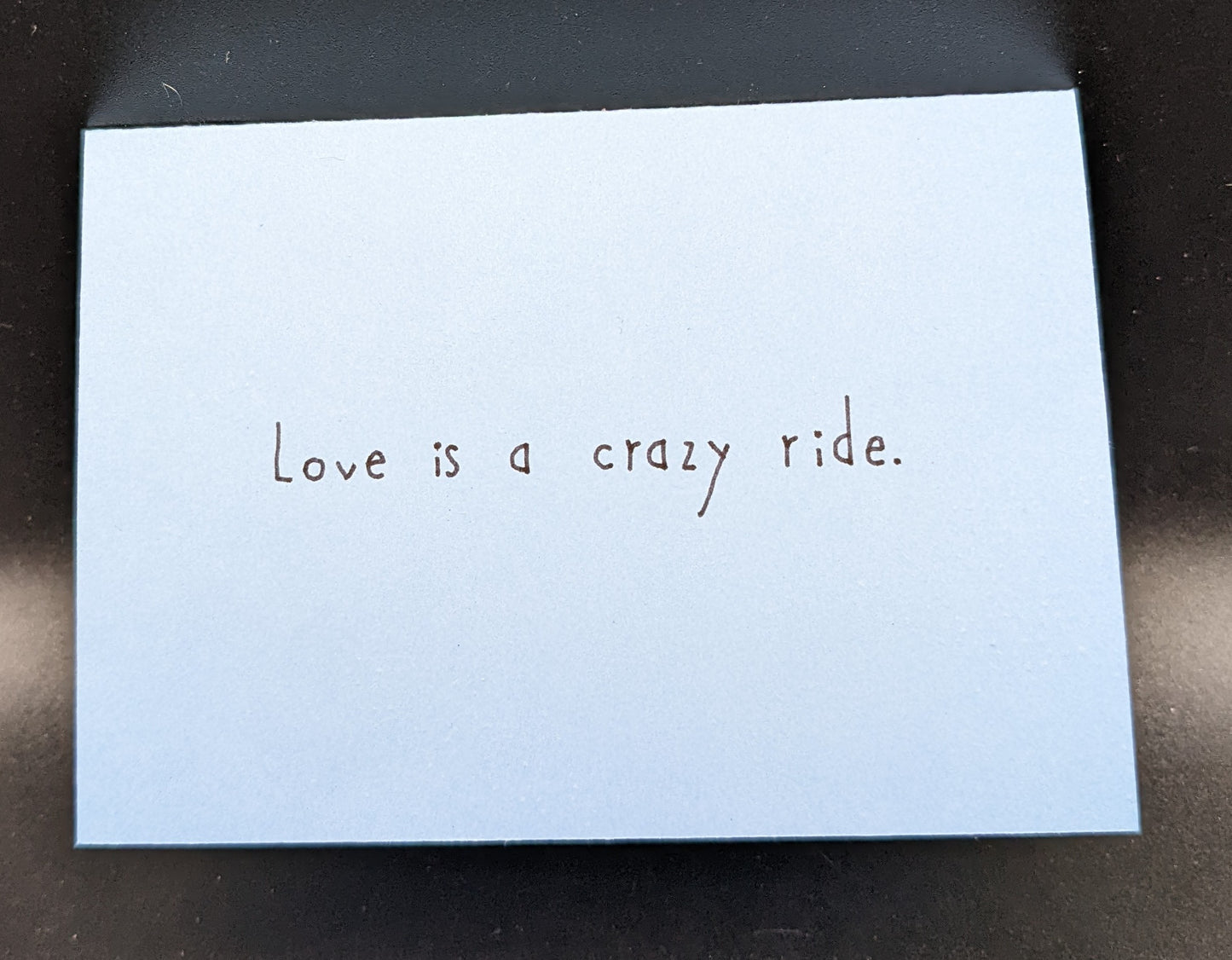 Love's a Roller-coaster Card