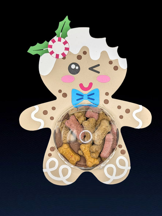 Dog Treat Gift Card Gingerbread Doll