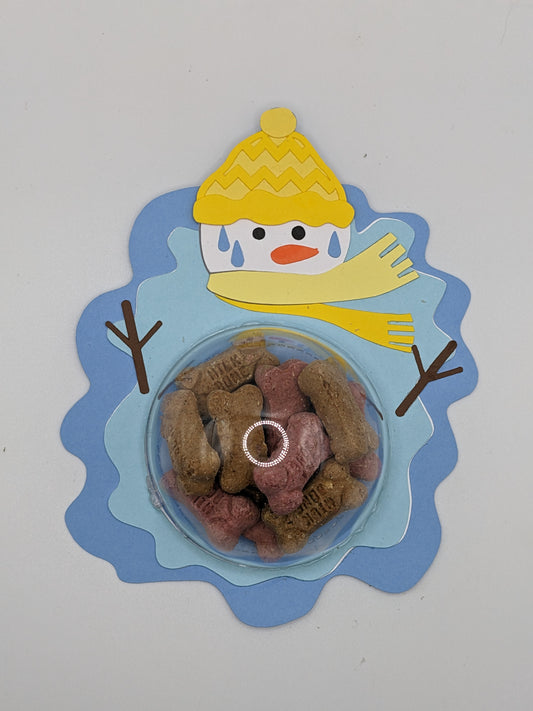 Dog Treat Dome - Melted Snowman