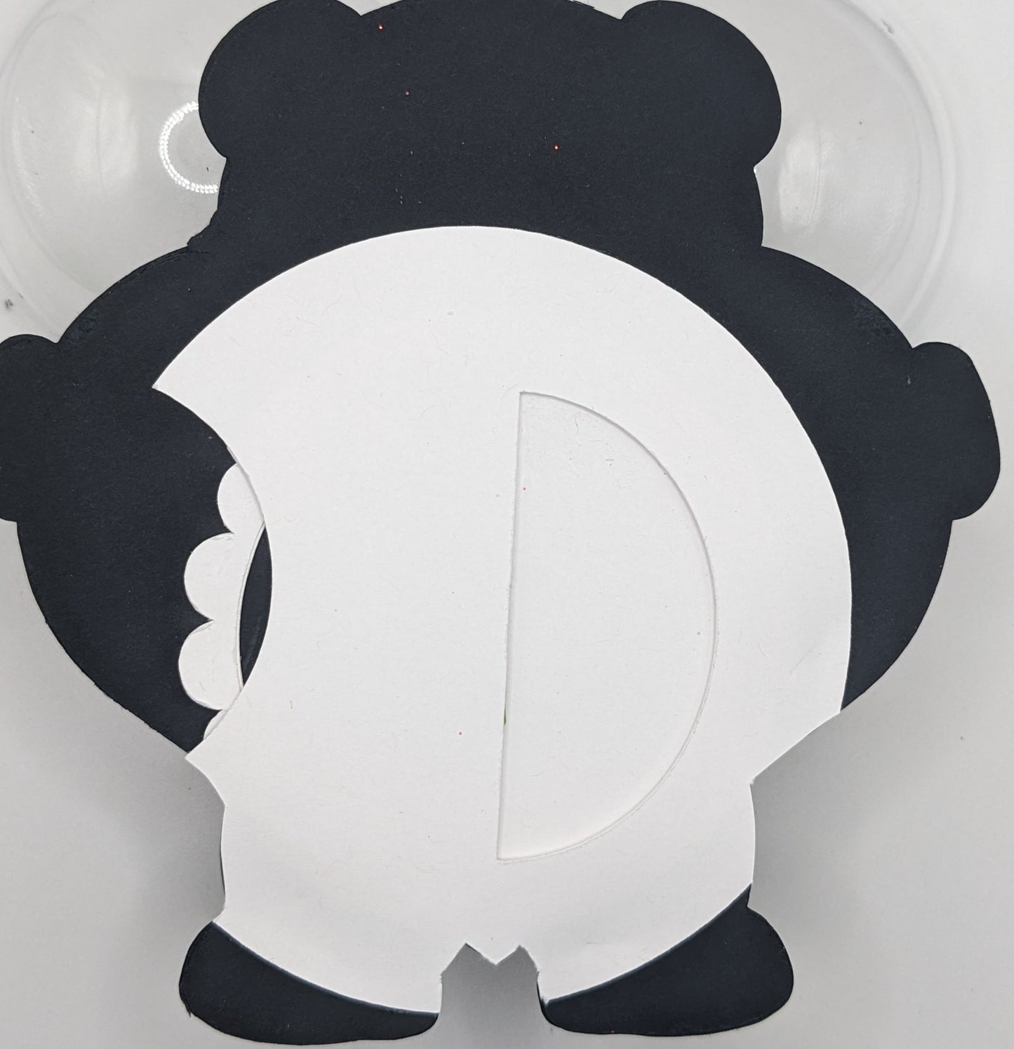 Refillable "Be Mine" Panda Dome with Dog Treats