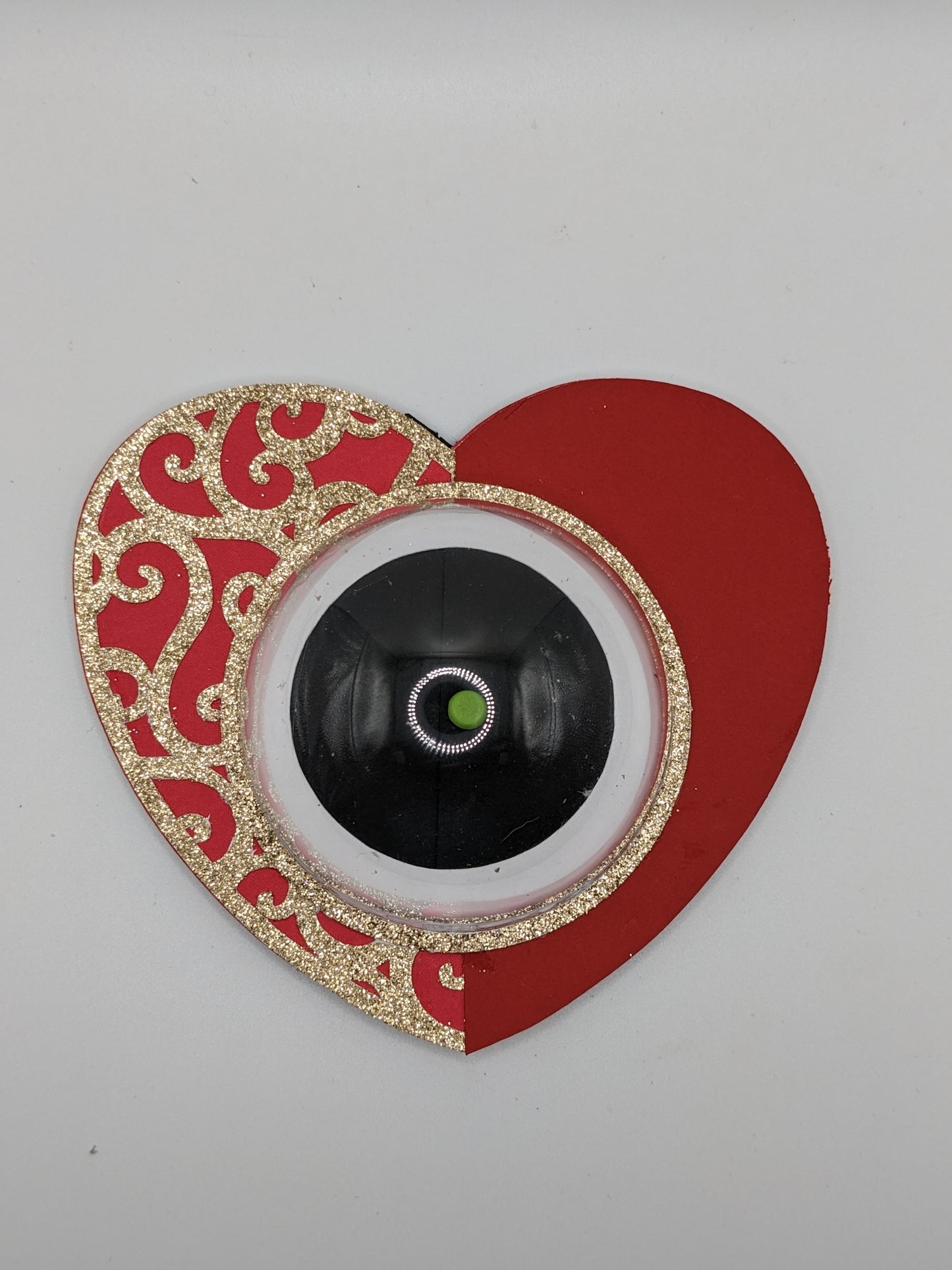 Refillable Fancy Heart Dome