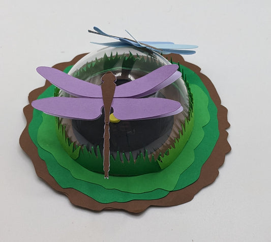 Refillable Dragonfly Garden Dome