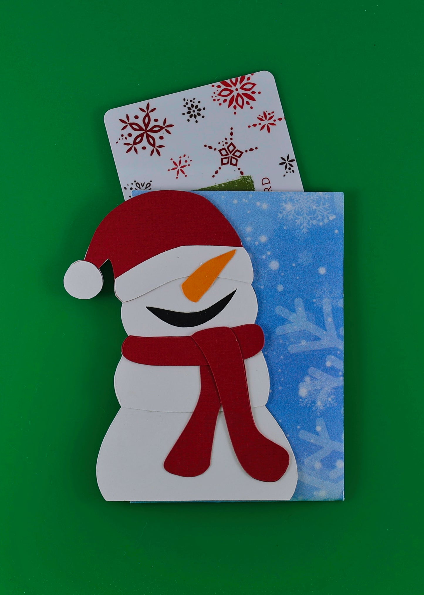 Snowman Gift Card Holder